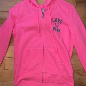 Victoria Secret PINK pink zip up jacket